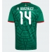 Mexiko Armando Gonzalez #14 Hemma matchtröja VM 2026 Kortärmad Billigt